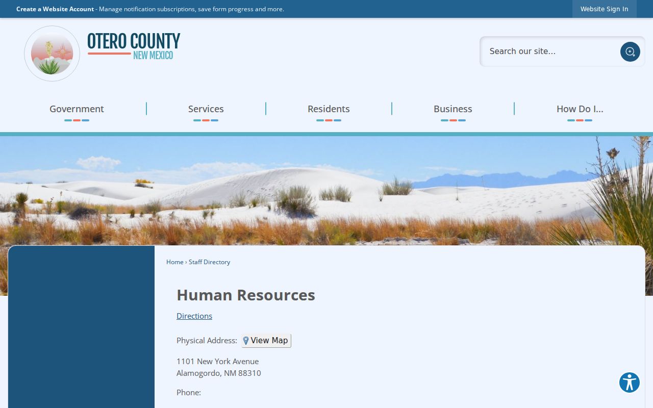 Otero County arrest custody contact at the Detention Center
