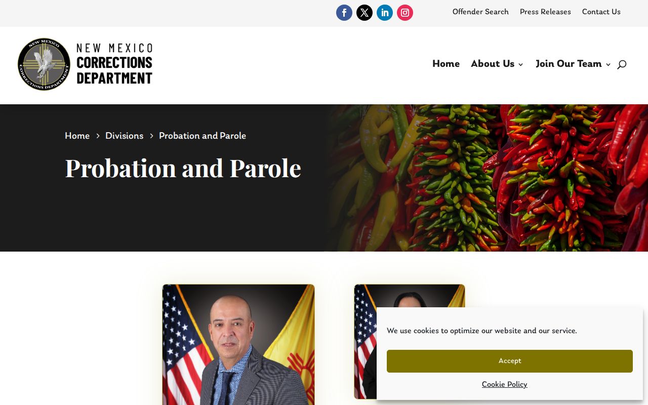 Tularosa criminal records probation and parole page